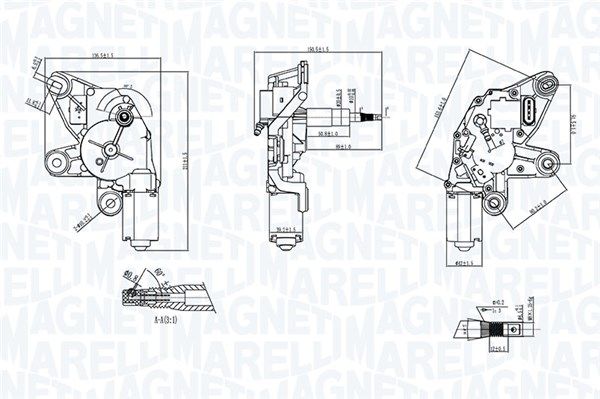 Magneti Marelli 064371100010 Двигун склоочисника