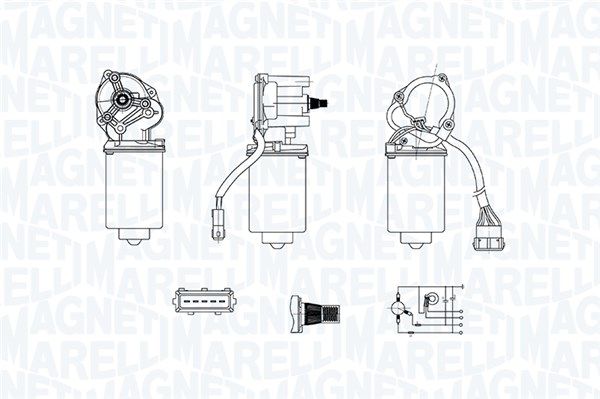 Magneti Marelli 064378600010 Двигун склоочисника