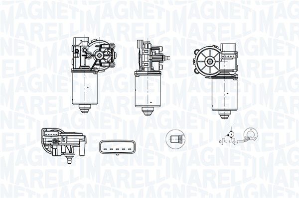 Magneti Marelli 064379100010 Двигун склоочисника