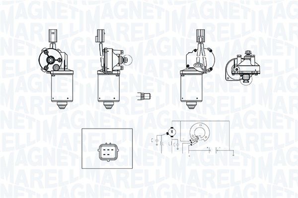 Magneti Marelli 064379200010 Двигун склоочисника
