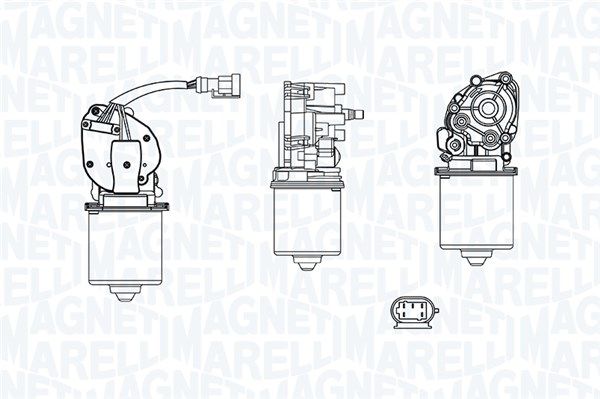 Magneti Marelli 064379700010 Двигун склоочисника