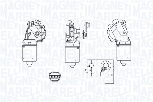 Magneti Marelli 064379900010 Двигун склоочисника