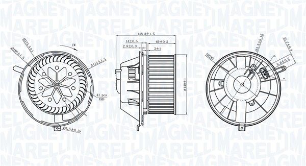 Magneti Marelli 069412229010 Компресор салону