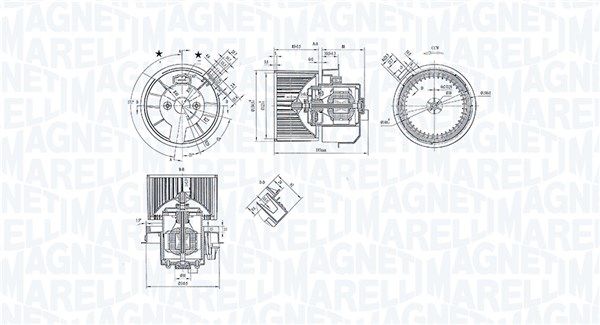 Magneti Marelli 069412247010 Вентилятор салону
