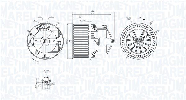 Magneti Marelli 069412352010 Вентилятор салону