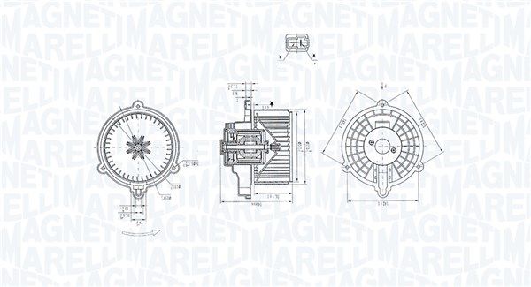 Magneti Marelli 069412384010 Вентилятор салону