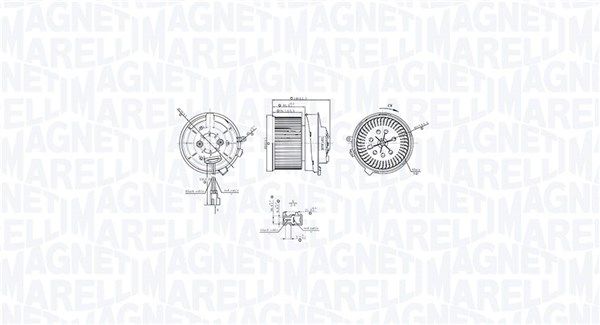 Magneti Marelli 069412766010 Вентилятор салону