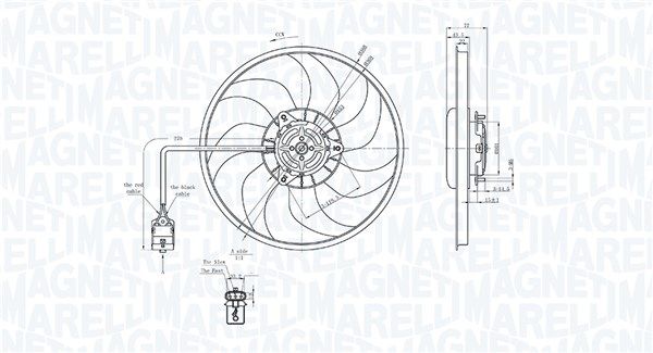 Magneti Marelli 069422712010 Вентилятор, система охолодження двигуна