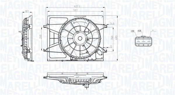 Magneti Marelli 069422796010 Вентилятор, система охолодження двигуна