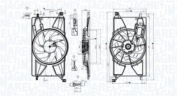 Magneti Marelli 069422834010 Вентилятор, система охолодження двигуна