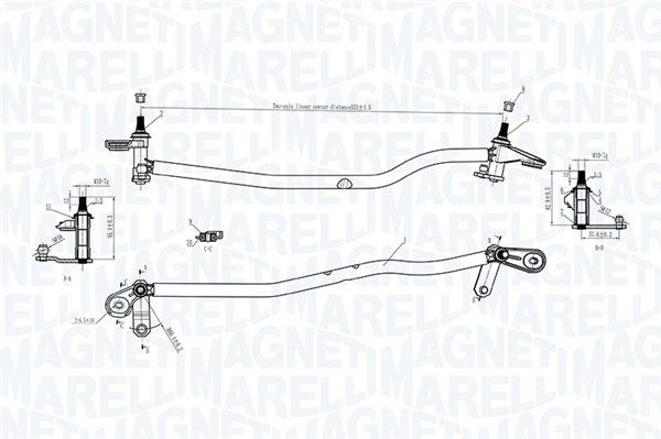Magneti Marelli 085570175010 Тяги склоочисника