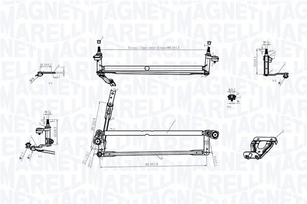 Magneti Marelli 085570177010 Тяги склоочисника