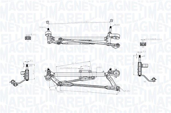 Magneti Marelli 085570702010 Тяги склоочисника