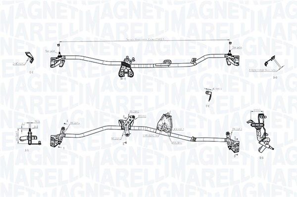 Magneti Marelli 085570704010 Тяги склоочисника