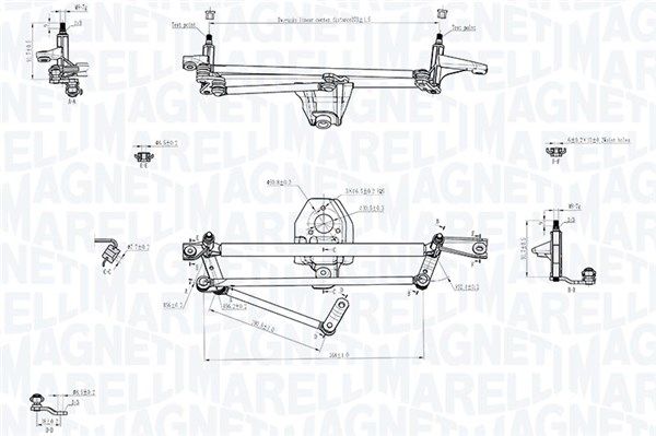 Magneti Marelli 085570707010 Тяги склоочисника