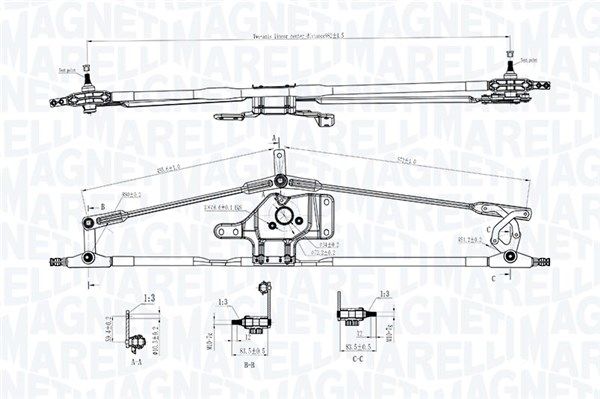 Magneti Marelli 085570718010 Тяги склоочисника