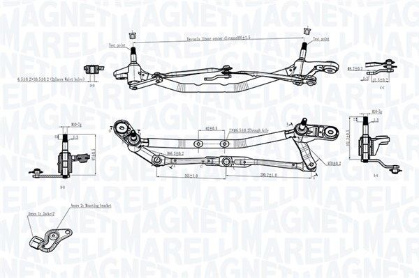 Magneti Marelli 085570725010 Тяги склоочисника
