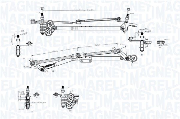 Magneti Marelli 085570727010 Тяги склоочисника
