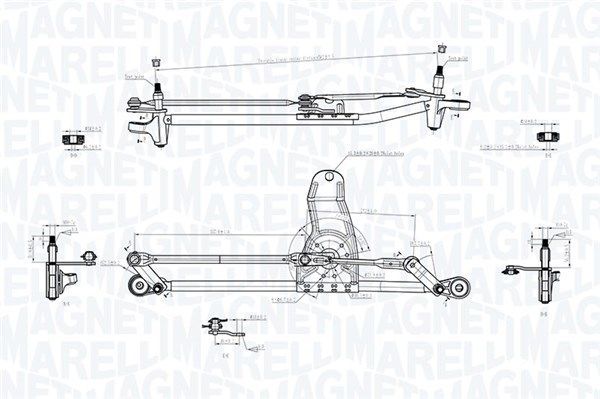 Magneti Marelli 085570729010 Тяги склоочисника