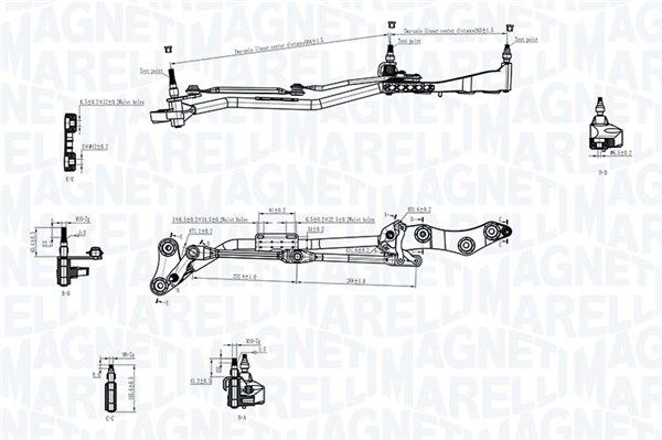 Magneti Marelli 085570730010 Тяги склоочисника