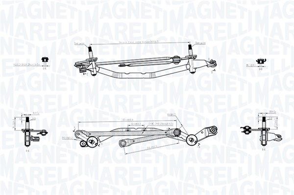 Magneti Marelli 085570739010 Тяги склоочисника