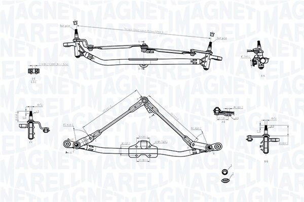 Magneti Marelli 085570744010 Тяги склоочисника