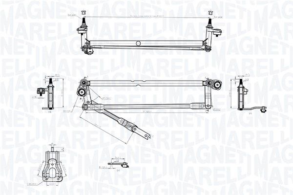 Magneti Marelli 085570748010 Тяги склоочисника