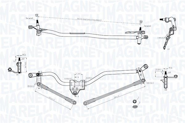 Magneti Marelli 085570750010 Тяги склоочисника