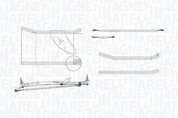 Magneti Marelli 085570760010 Тяги склоочисника