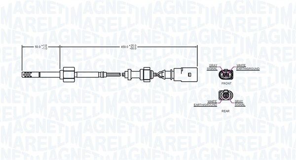 Magneti Marelli 172000093010 Датчик, температура відпрацьованих газів