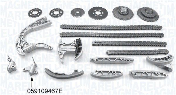Magneti Marelli 341500001180 Комплект ланцюгів привода
