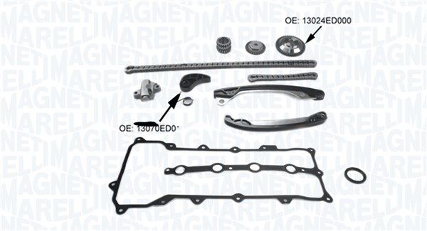 Magneti Marelli 341500001290 Комплект ланцюгів привода