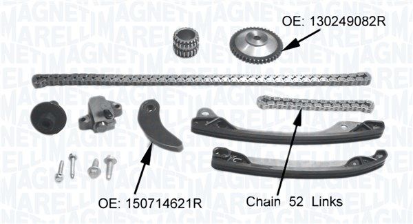 Magneti Marelli 341500001360 Комплект ланцюгів привода