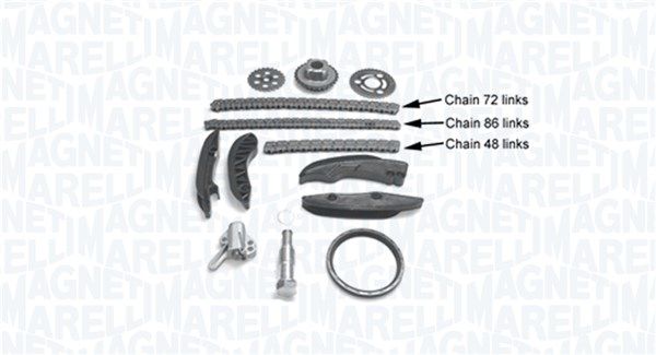 Magneti Marelli 341500001390 Комплект ланцюгів привода
