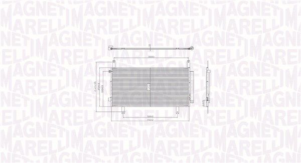 Magneti Marelli 350203105100 Конденсатор, система кондиціонування повітря