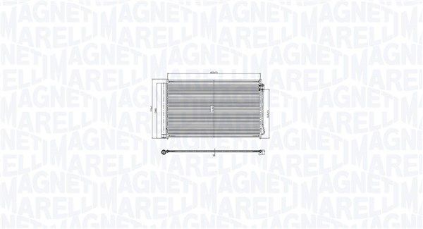 Magneti Marelli 350203105400 Конденсатор, система кондиціонування повітря