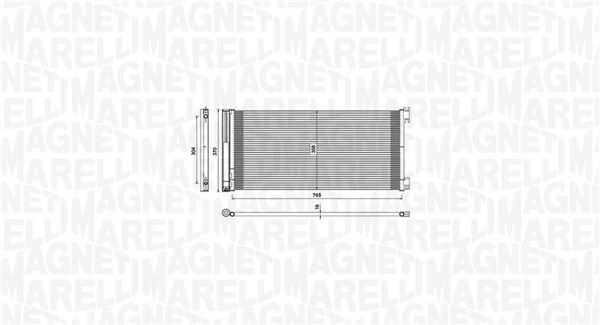 Magneti Marelli 350203808000 Конденсатор, система кондиціонування повітря
