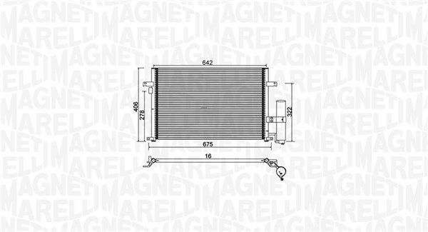 Magneti Marelli 350203912000 Конденсатор, система кондиціонування повітря