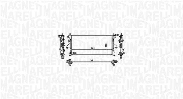 Magneti Marelli 350213126900 Радіатор, система охолодження двигуна