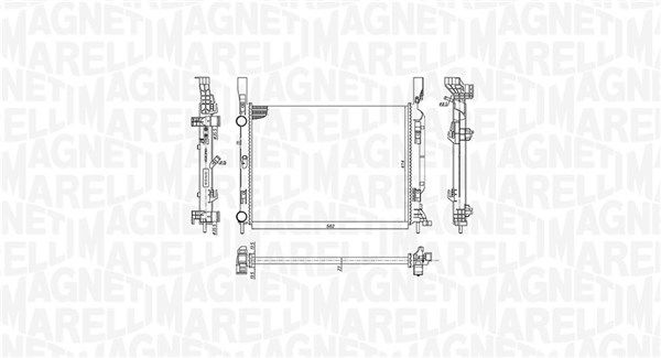 Magneti Marelli 350213142600 Радіатор, система охолодження двигуна