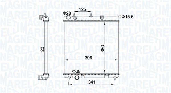 Magneti Marelli 350213153700 Радіатор, система охолодження двигуна