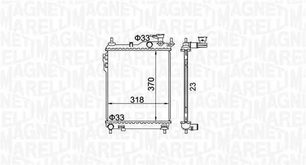 Magneti Marelli 350213162400 Радіатор, система охолодження двигуна
