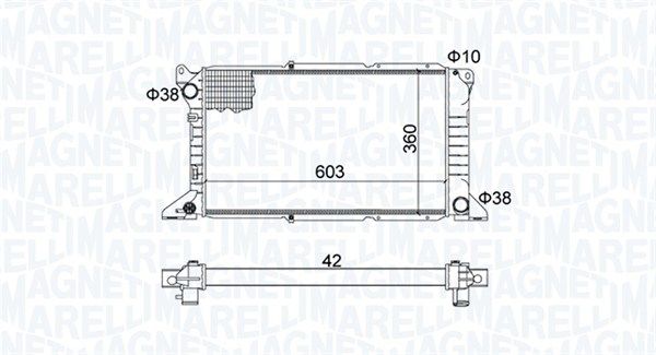 Magneti Marelli 350213163800 Радіатор, система охолодження двигуна