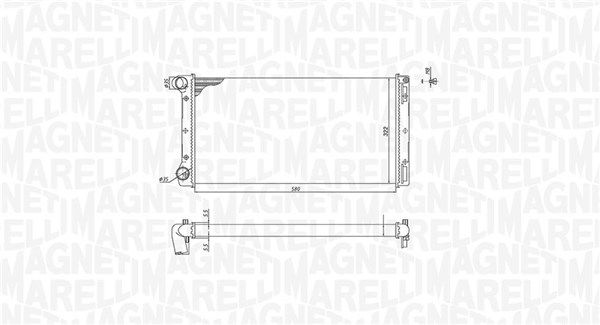 Magneti Marelli 350213168000 Радіатор, система охолодження двигуна