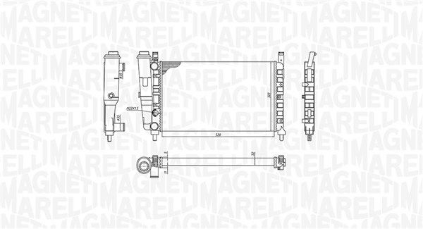 Magneti Marelli 350213172400 Радіатор, система охолодження двигуна