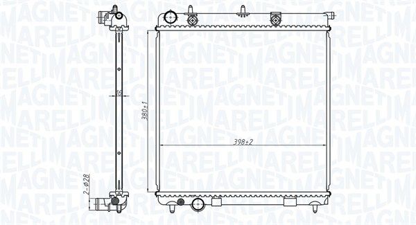 Magneti Marelli 350213173500 Радіатор, система охолодження двигуна