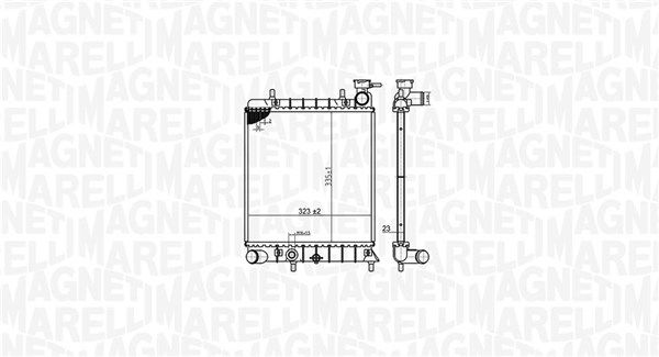 Magneti Marelli 350213174800 Радіатор, система охолодження двигуна