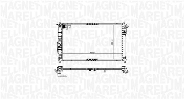 Magneti Marelli 350213174900 Радіатор, система охолодження двигуна