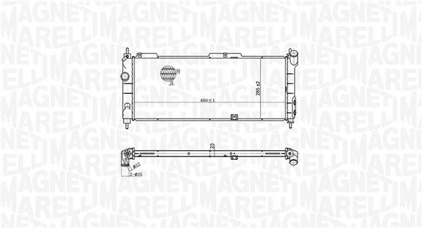 Magneti Marelli 350213175300 Радіатор, система охолодження двигуна