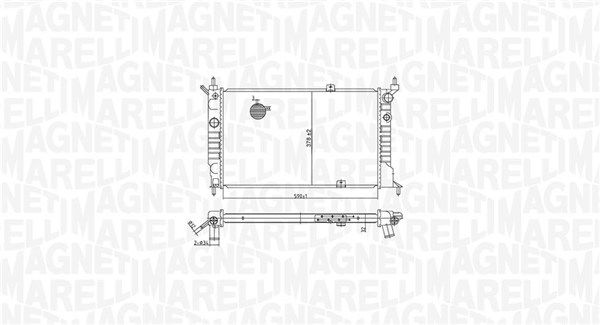 Magneti Marelli 350213175500 Радіатор, система охолодження двигуна